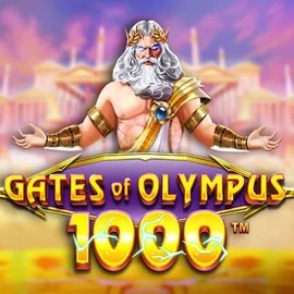 Official Slots logo: Gates of Olympus 1000 by Pragmatic Play at Betshop Casino