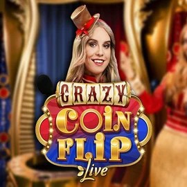 Crazy Coin Flip slot logo by Evolution at Betshop CasinoCrazy Coin Flip
