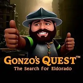 Logo of Gonzo's Quest from NetEnt at Betshop Casino