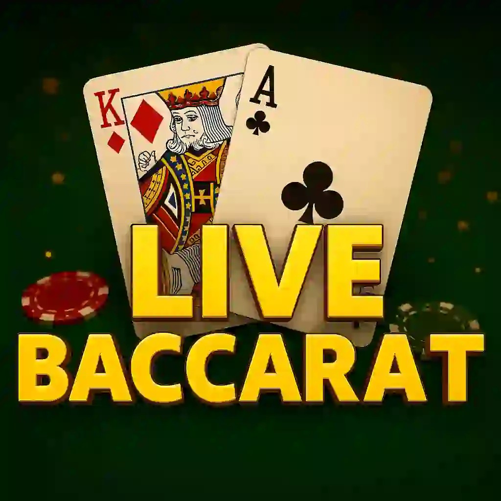 Logo of Live Baccarat from Pragmatic Live at Betshop Casino